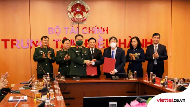 Lễ ký kết hợp tác giữa Viettel và Bộ Tài Chính