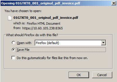 Cửa sổ tải file hóa đơn trắng