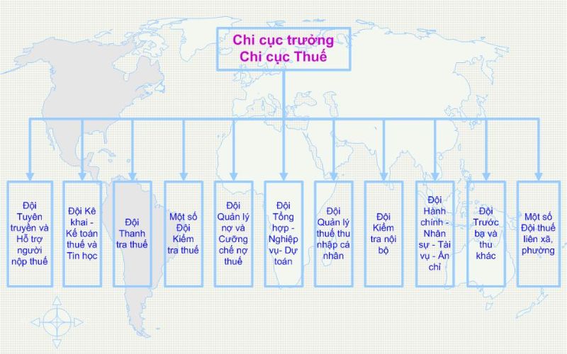 Cơ cấu tổ chức Cục Thuế Cà Mau