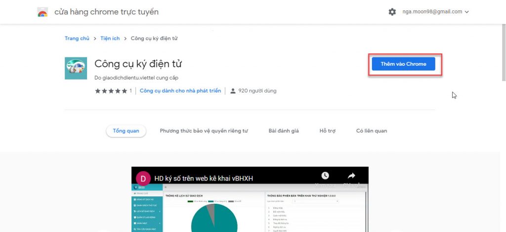 Hướng dẫn cài tool ký số và extension bảo hiểm xã hội Viettel