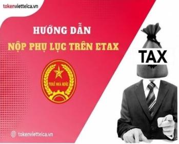 Hướng dẫn nộp phụ lục thuế điện tử